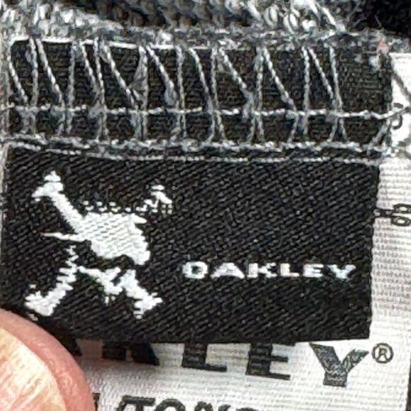 Oakley Hoodie Mens XL Gray Spellout Logo Pullover Sweatshirt Pocket Athleisure - Picture 9 of 11
